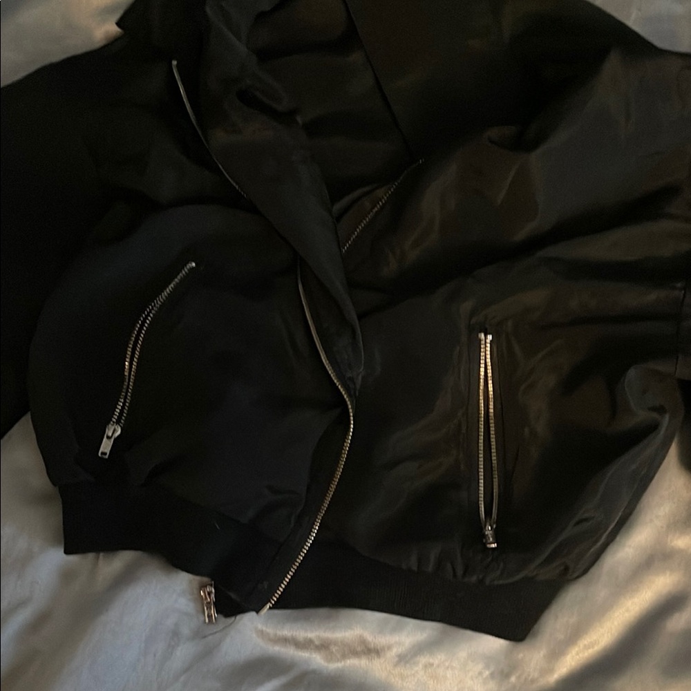 Black Zip-Up Jacket - Picture 3 of 4